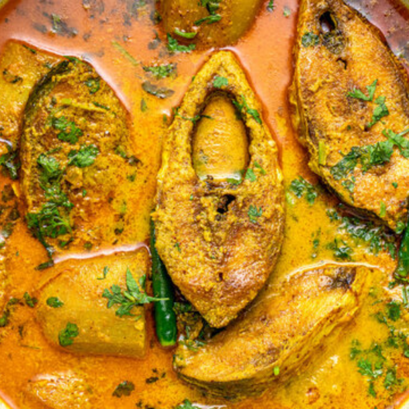 Golden Bengal Fish Curry